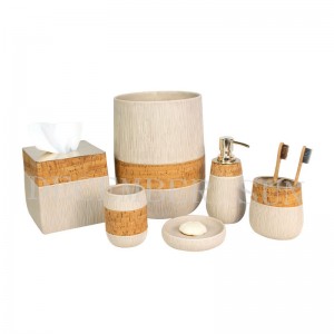 Set accesorii baie din ceramică mată
